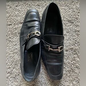 Salvatore Ferragamo Black Mens Loafers